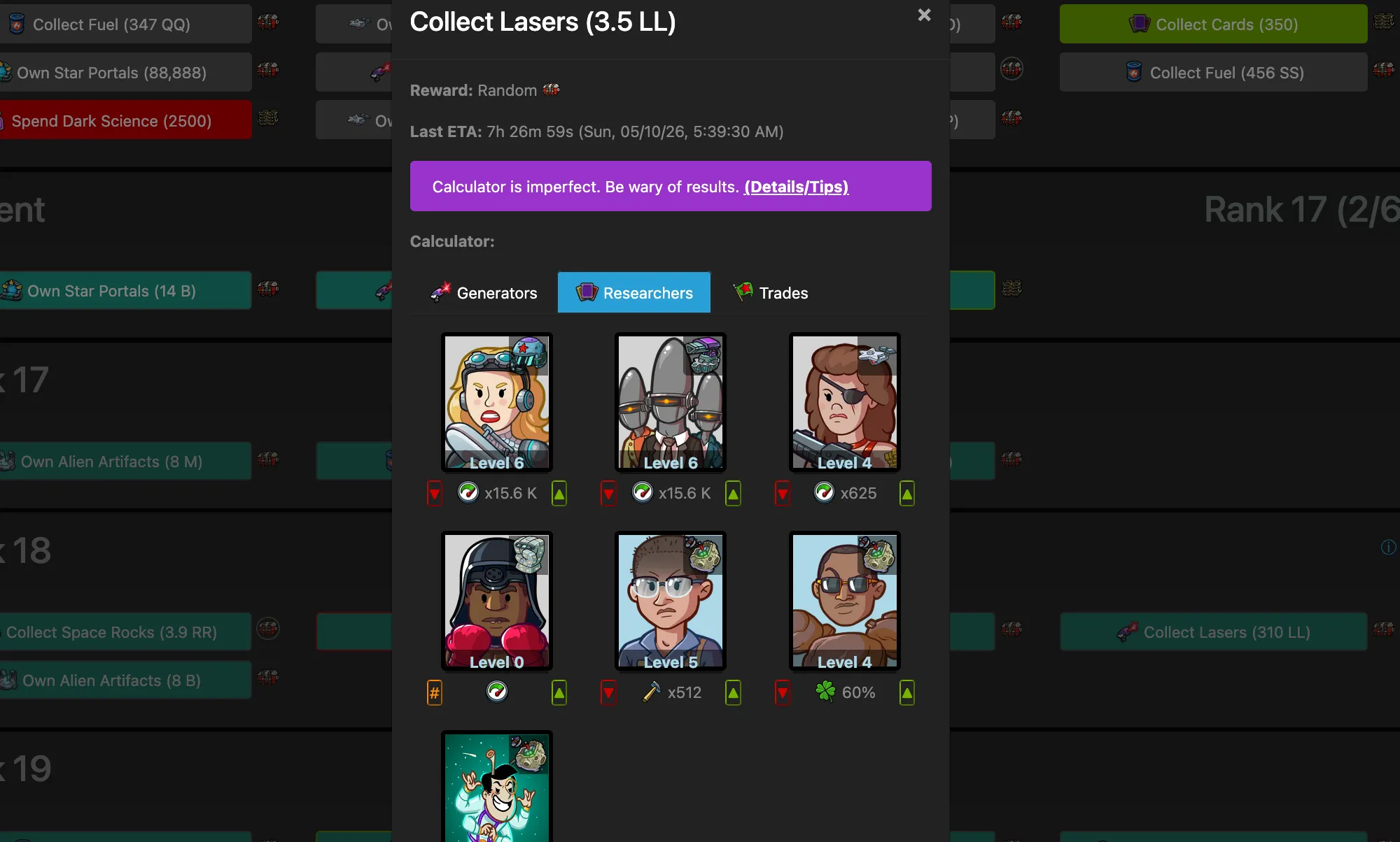AdVenture Communist/Ages Mission Tracker screenshot